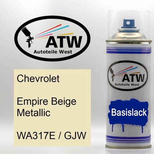 Chevrolet, Empire Beige Metallic, WA317E / GJW: 400ml Sprühdose, von ATW Autoteile West.